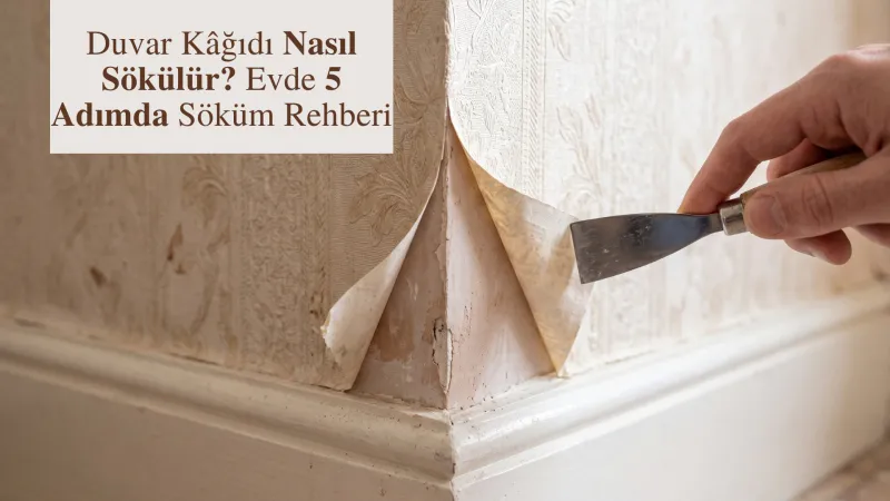 Duvar kağıdı Nasıl Sökülür? Evde 5 Adımda Söküm Rehberi