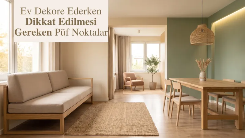 Ev Dekore Ederken Dikkat Edilmesi Gereken Püf Noktalar