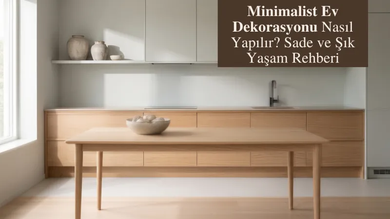 Minimalist Ev Dekorasyonu Nasıl Yapılır? Sade ve Şık Yaşam Rehberi