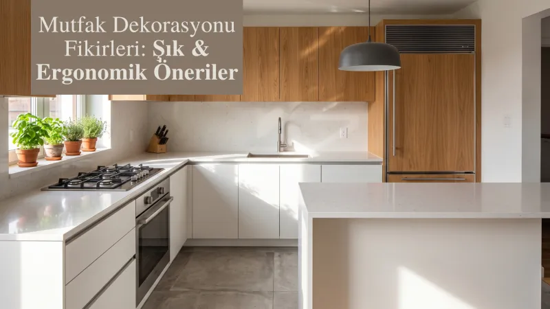 Mutfak Dekorasyonu Fikirleri: Şık & Ergonomik Öneriler