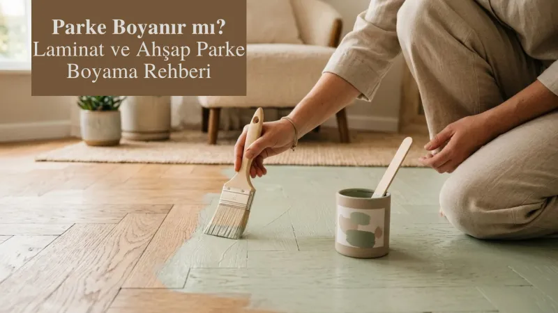 Parke Boyanır mı? Laminat ve Ahşap Parke Boyama Rehberi