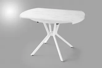 Bade Mutfak Masası Marmo/Beyaz 73x120