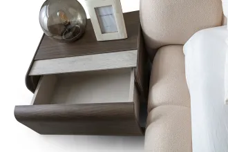 Curve Yatak Odası Takımı Ceviz Renk