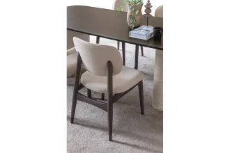Curve Yemek Masası Takımı Ceviz Renk