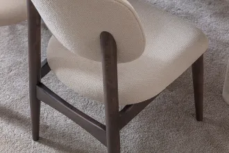 Curve Yemek Odası Takımı Ceviz Renk