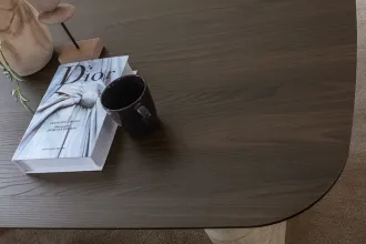 Curve Yemek Odası Takımı Ceviz Renk