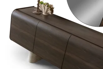 Curve Yemek Odası Takımı Ceviz Renk