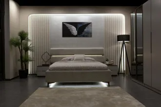 Lotus İsli Meşe Yatak Odası Takımı