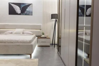 Lotus İsli Meşe Yatak Odası Takımı