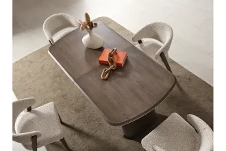 Lotus İsli Meşe Yemek Odası Takımı