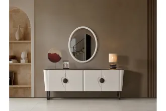 Lotus İsli Meşe Yemek Odası Takımı
