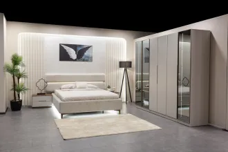 Lotus Yatak Odası Takımı Ceviz