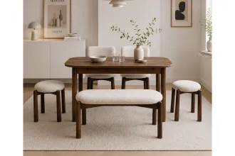 Vina Luxe Mdf Mutfak Masası Takımı - Ceviz