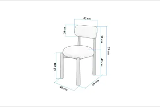 Vina Luxe Mdf Mutfak Masası Takımı - Ceviz
