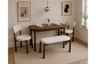Vina Luxe Mdf Mutfak Masası Takımı - Ceviz