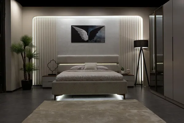 Lotus İsli Meşe Yatak Odası Takımı