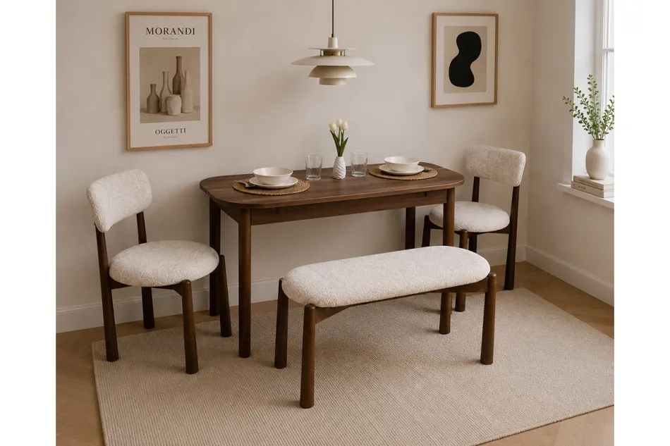 Vina Luxe Mdf Mutfak Masası Takımı - Ceviz